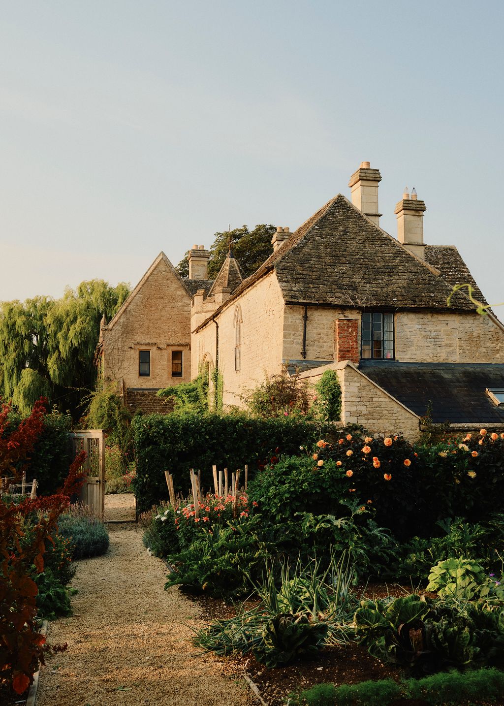 Matthew created the gardens from scratch clearing the grounds of old farm buildings. ‘Ive always loved gardens he says....