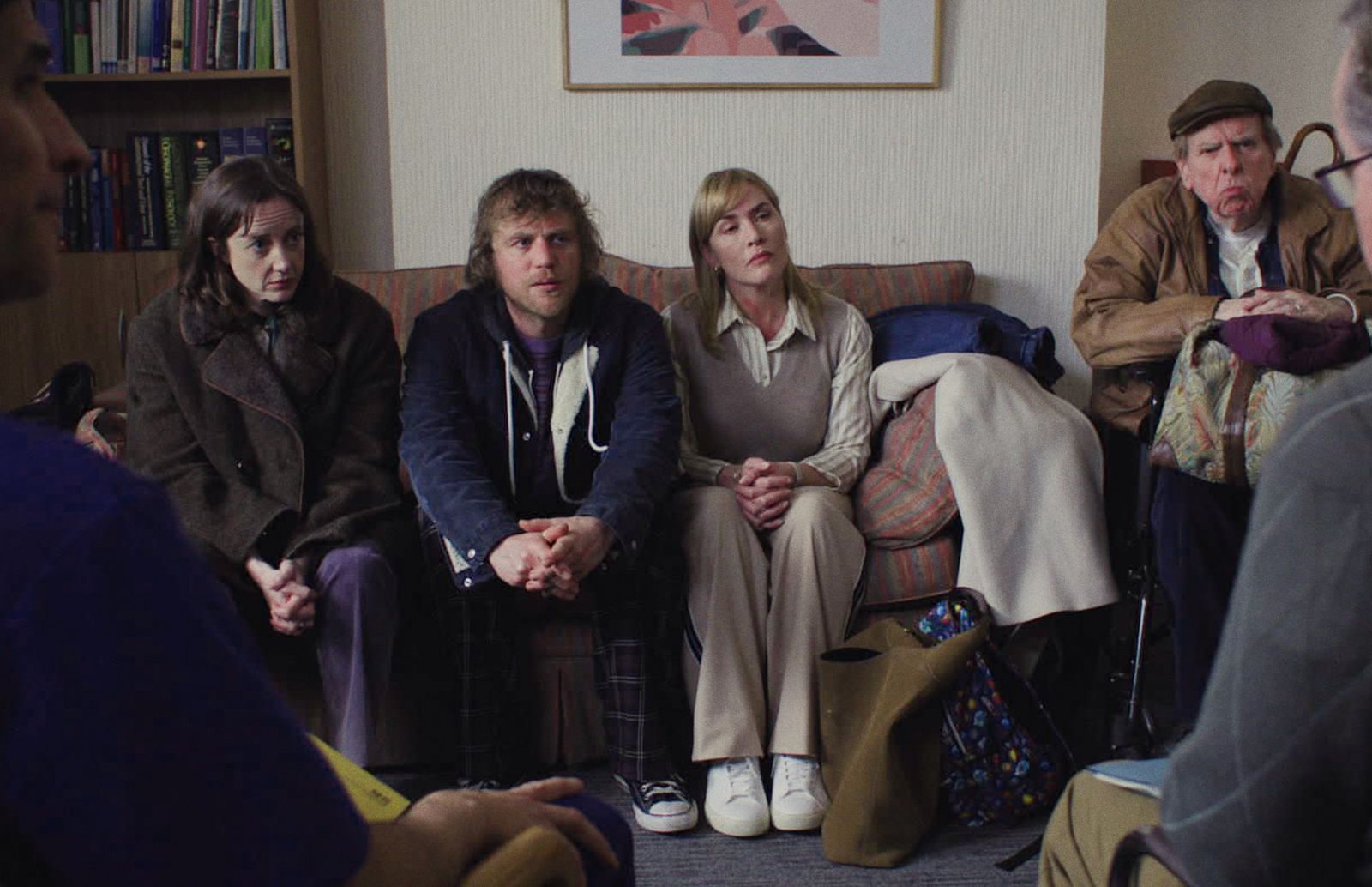 Andrea Riseborough Johnny Flynn Kate Winslet and Timothy Spall in Goodbye June