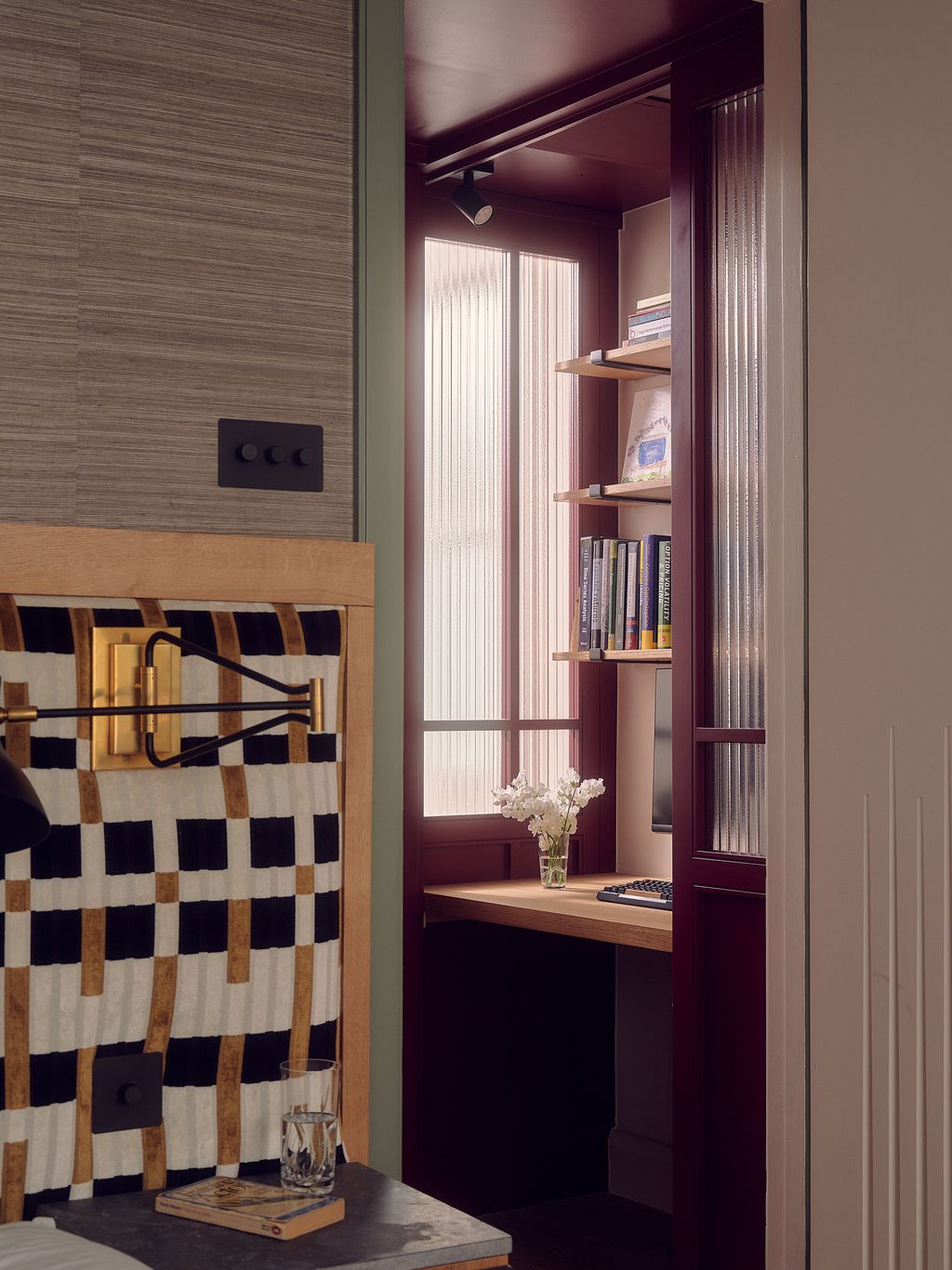 The ‘thinkbox was a bespoke creation which involved turning the disused landing space into a home office area for the...