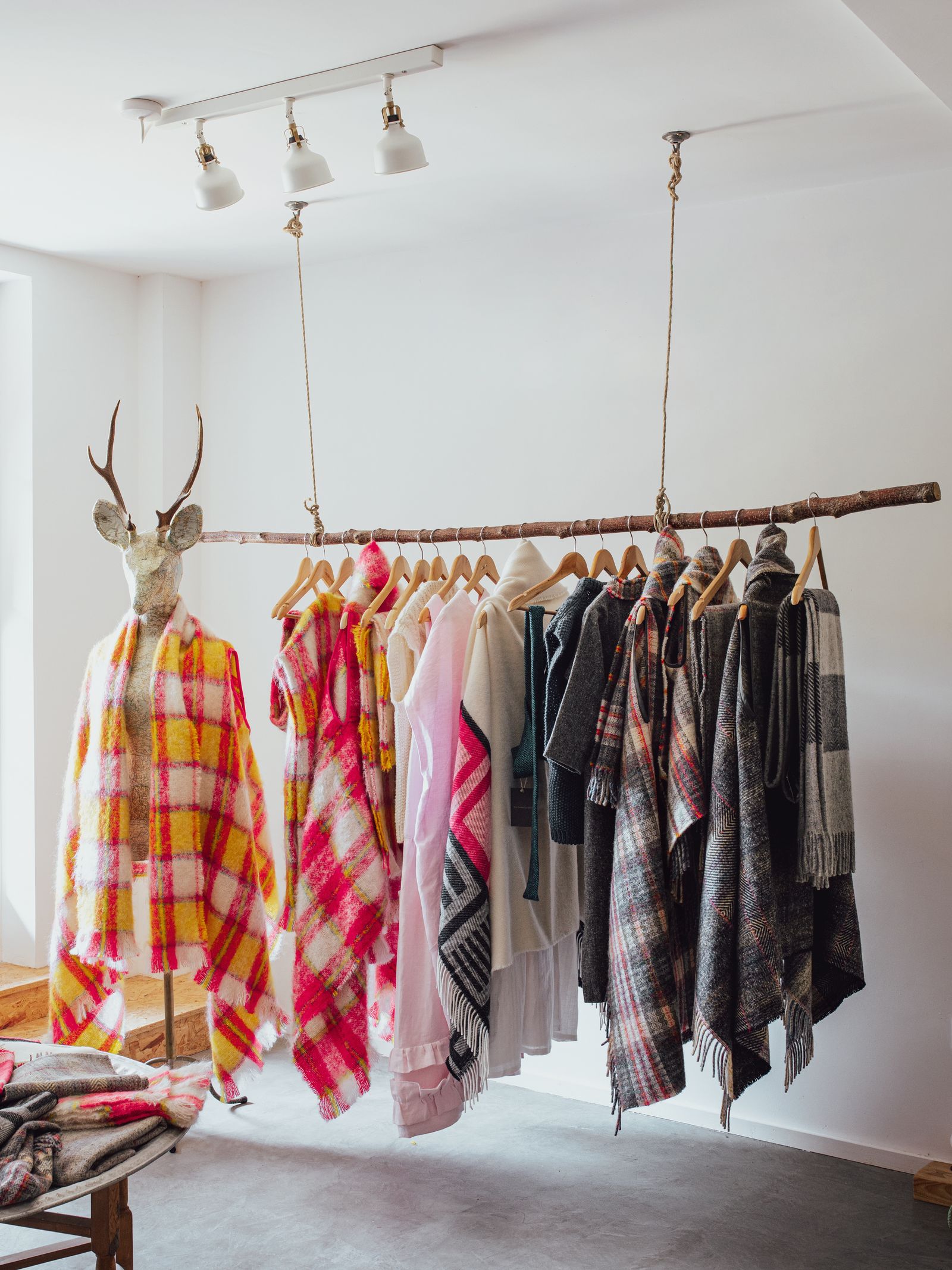 Designs by The Tweed Project in the studio.