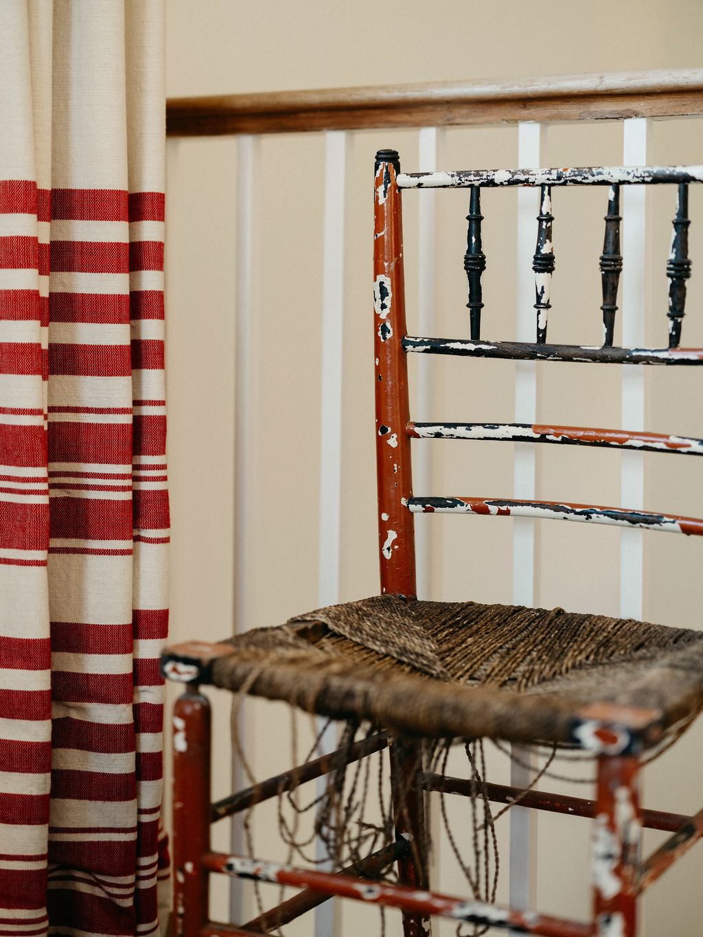 An original Morris Co chair that once belonged to Tarka's mother.