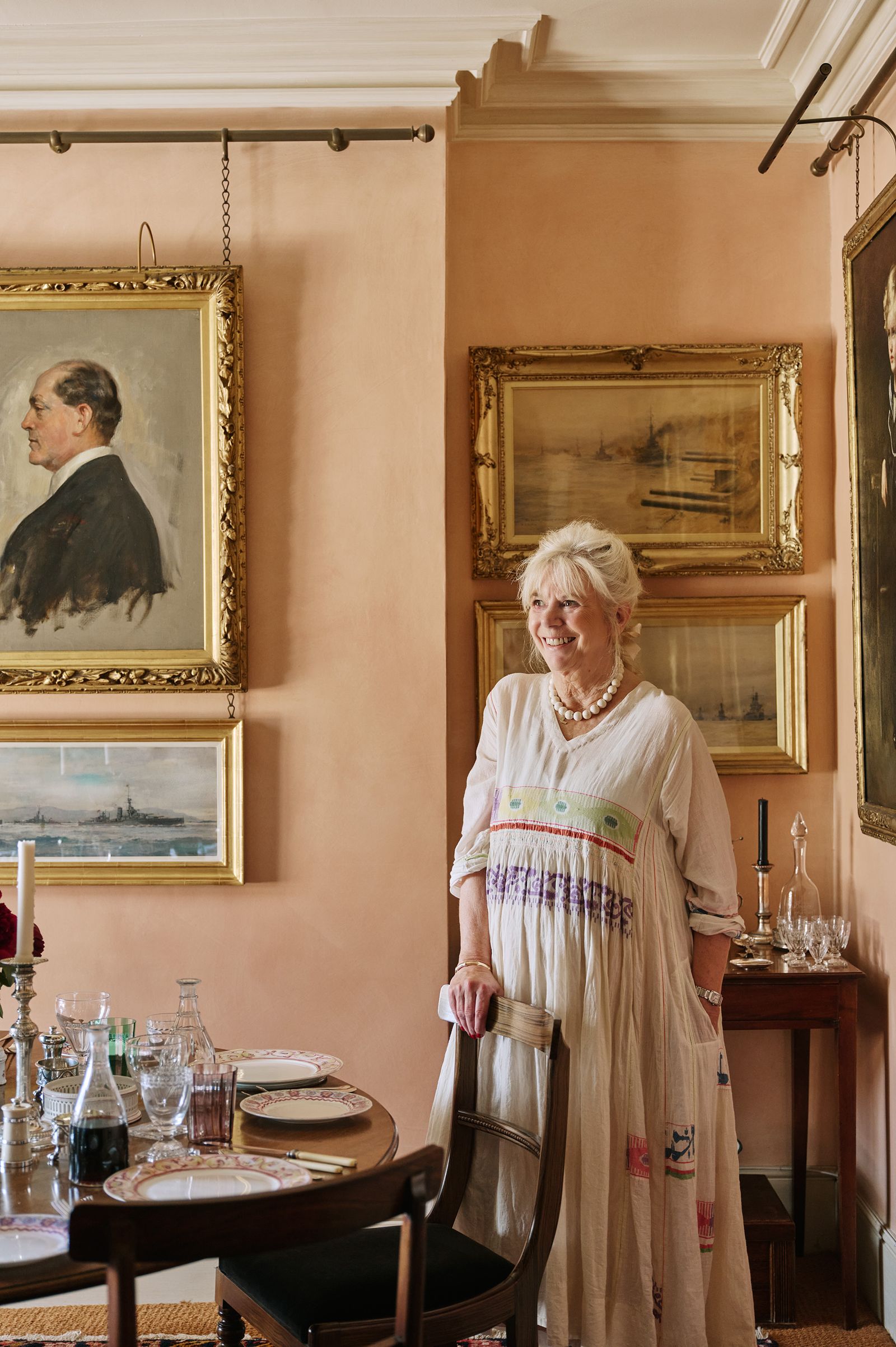 Cindy Leveson at home in London.