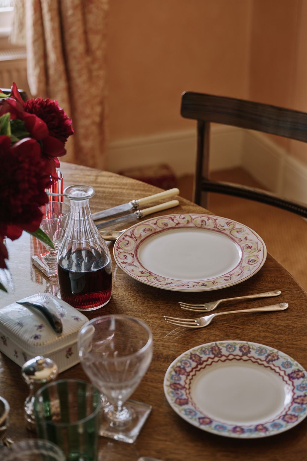 The plates  ‘Aubusson and ‘Double Ric Rac are illustrated by Cindy soon to be released as a new product offering.