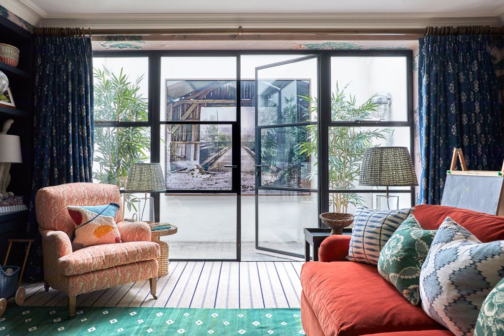 A photographic work by French artist Nomie Goudal from her series of images of nature suspended within abandoned manmade...