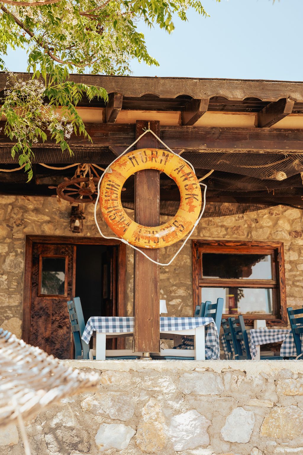 The bay of Cokertme is a favourite mooring for enjoying traditional Turkish food with sea views.