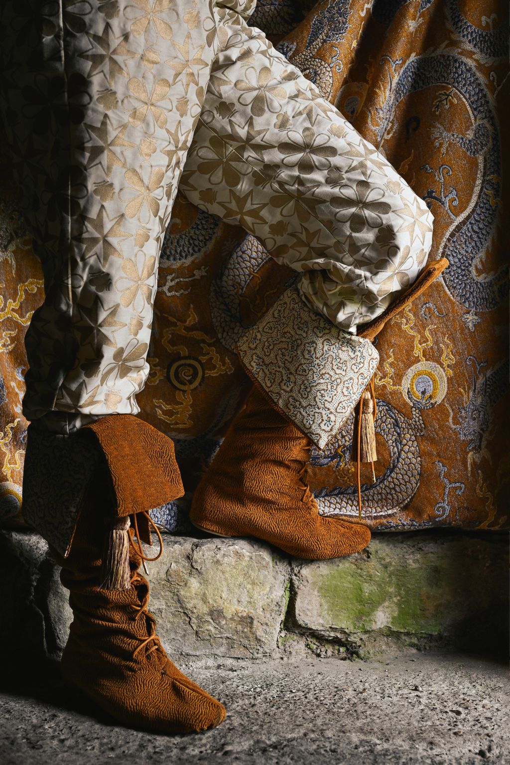 Boots  Fauve ‘Sukari polyester €103.50 Lelièvre Paris with amethyst ‘January cotton mix key tassels 104 each Watts 1874 ...