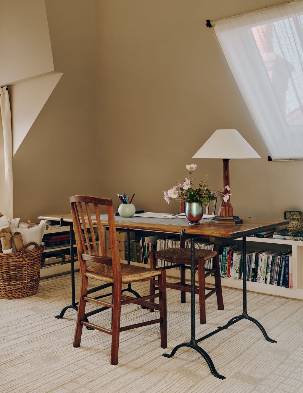 Martha's studio at the top of the house.