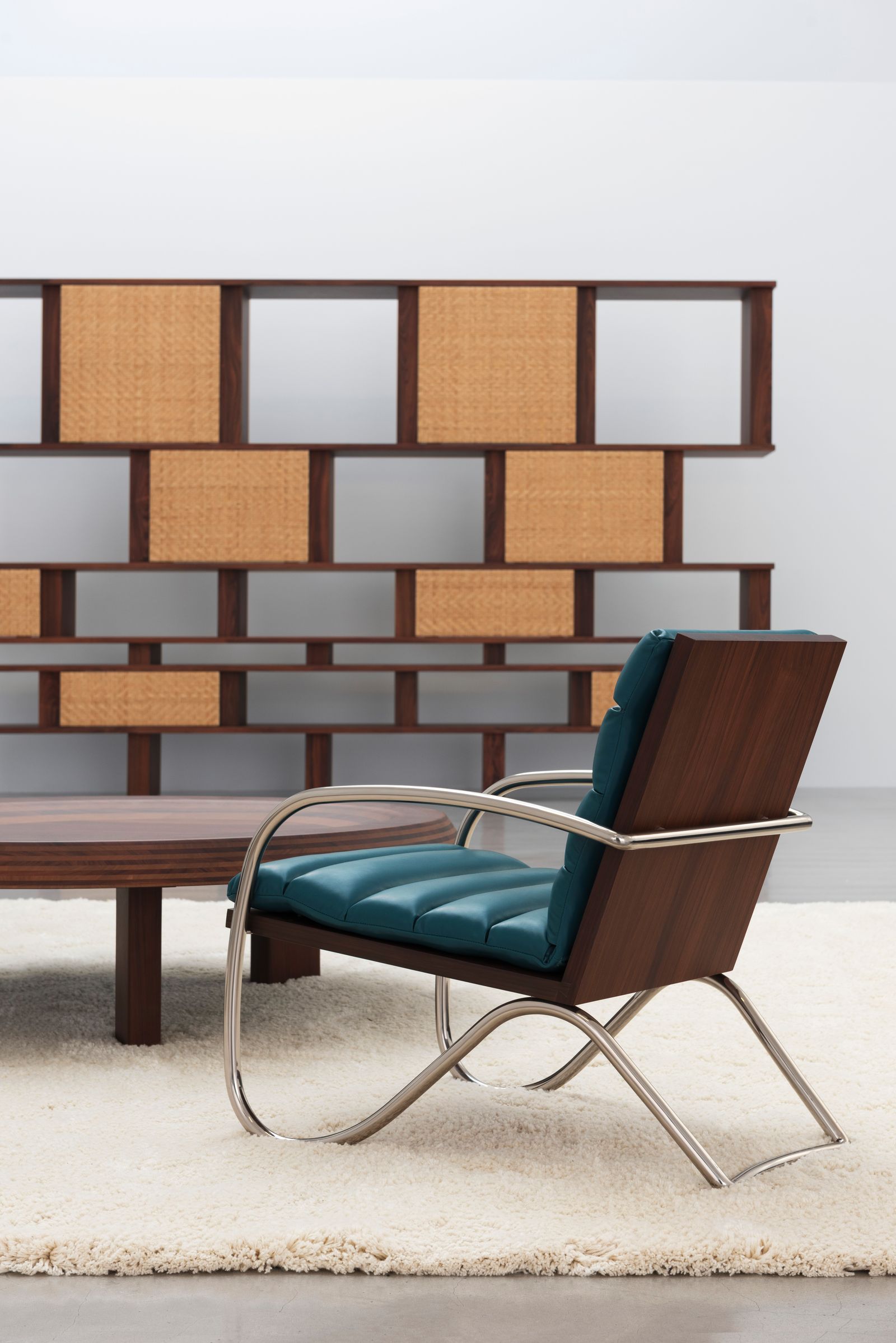 Conceived in 1943 during a sojourn in Vietnam the Indochina guest armchair has been faithfully recreated from a lost...