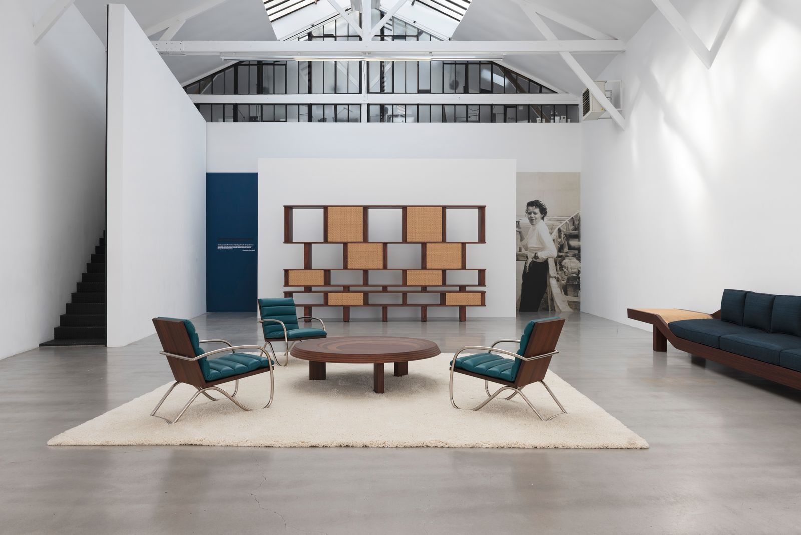 Charlotte Perriands designs on display at Galerie Patrick Seguin Paris.