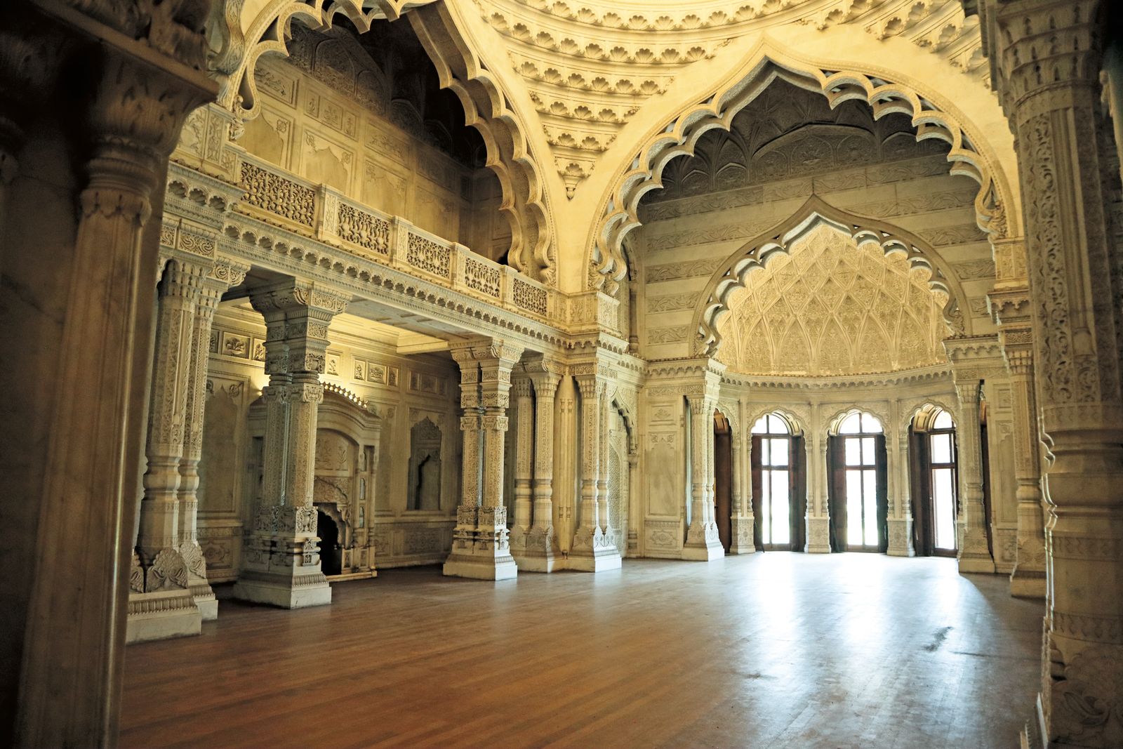 The Marble Hall at Elveden Hall today.