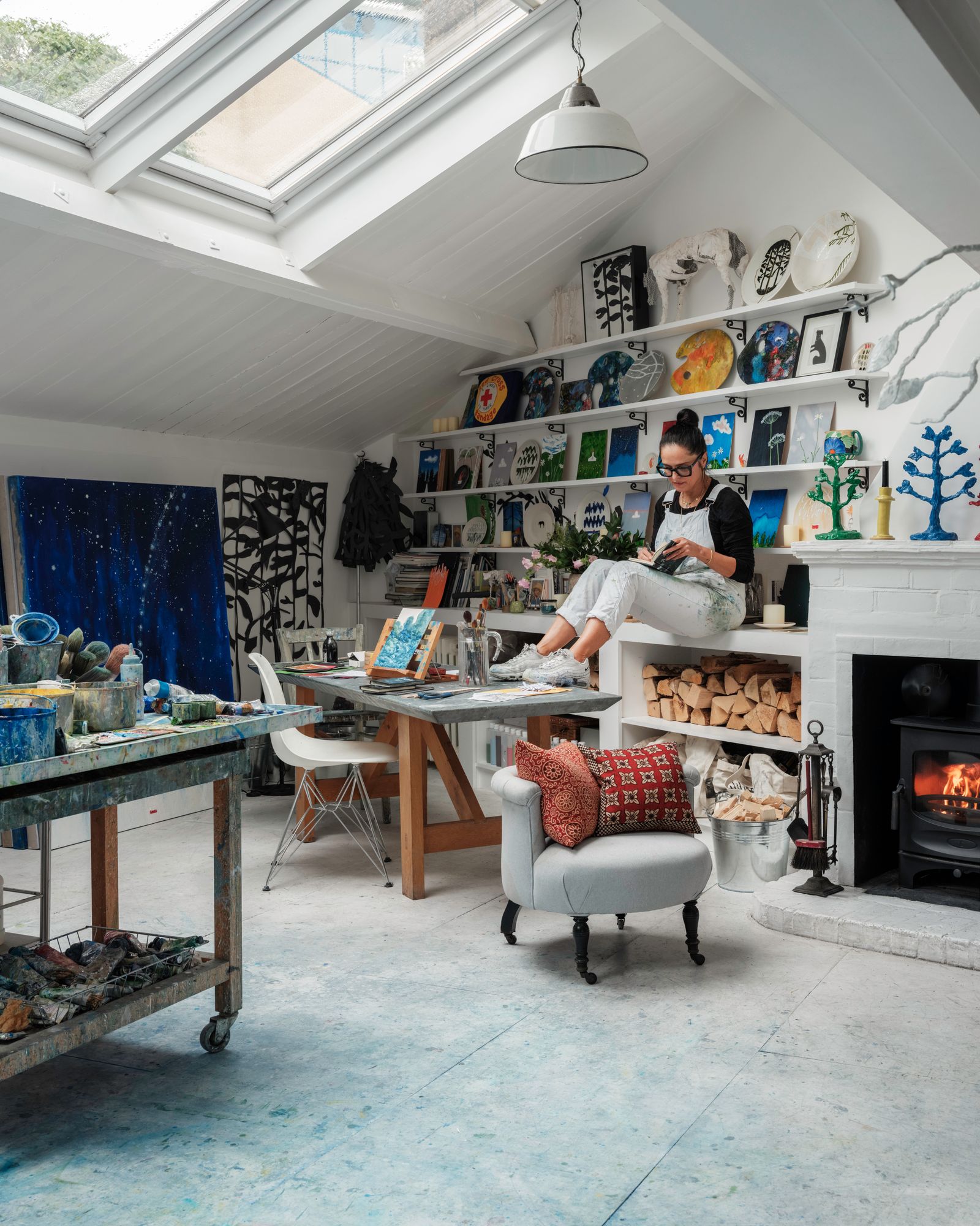Suzy Murphy in her studio