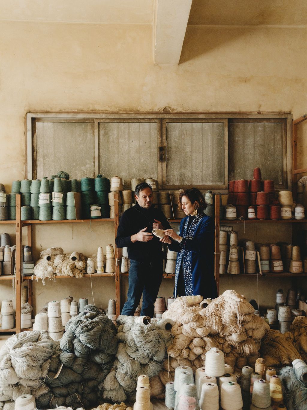 Cruz with Mohamed El Kahhal a fifthgeneration rug trader who established Kahhal Looms in 2002 with his sister.