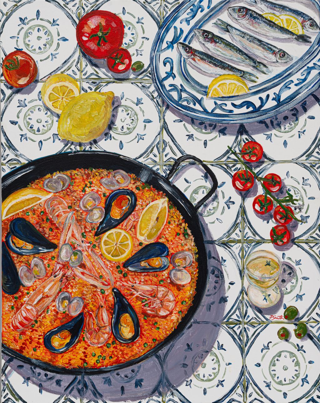 Londonbased artist Pippa Smith creates bold expressive stilllifes inspired by her Hispanic heritage and her Abuelas...