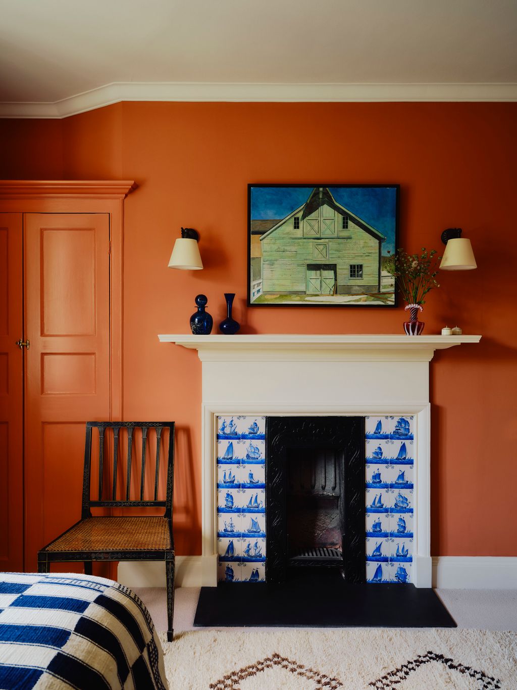The walls are painted in ‘Malahide by Edward Bulmer.