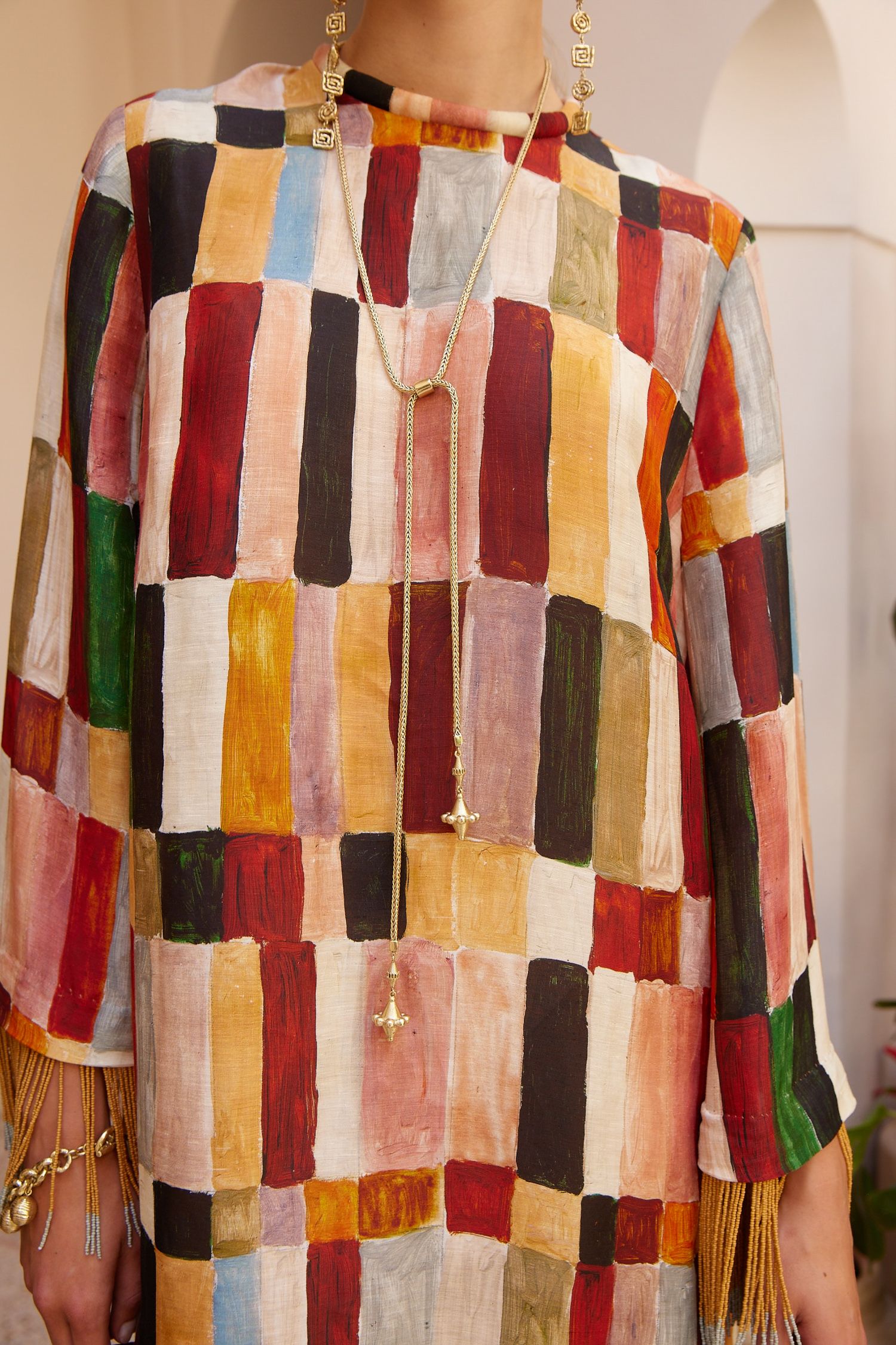 ‘Marjorelle tunic midi dress