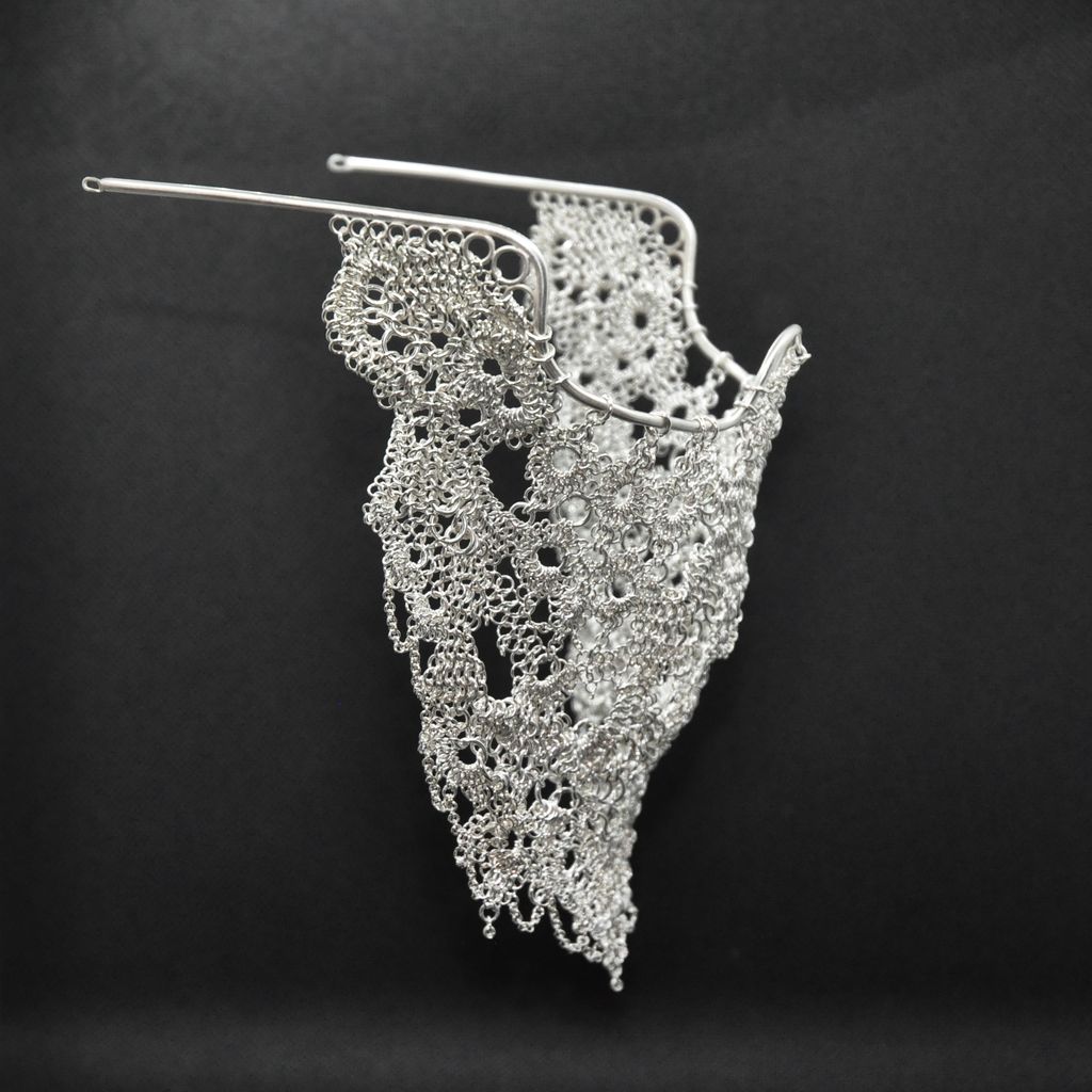 Katherine James Lace Armour Pandemic Jewellery Mask collect open 2026 artist designers jeweller crafts somerset house silver