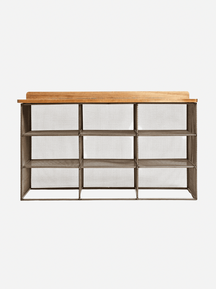 Image may contain: Furniture, Sideboard, Shelf, and Cabinet