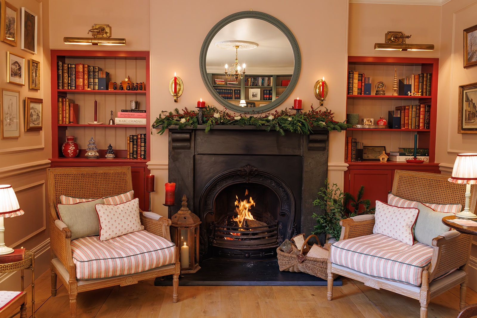 Image may contain: Fireplace, Indoors, and Hearth