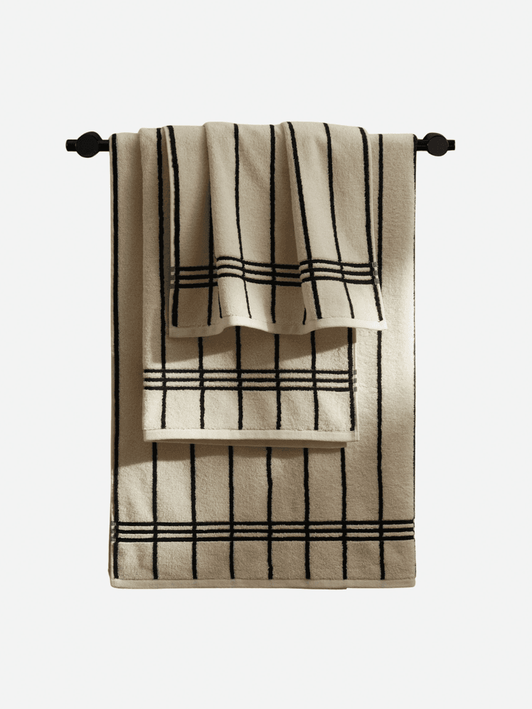 Image may contain: Home Decor, Linen, Bath Towel, Towel, Accessories, Bag, and Handbag