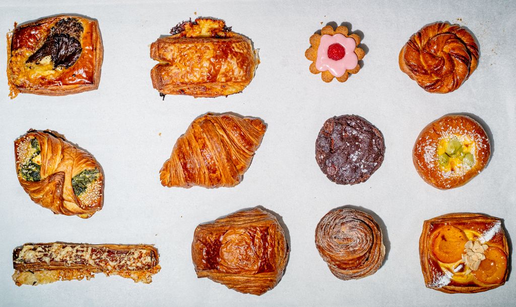 Image may contain Food Meat Pork Bread Dessert Pastry and Croissant