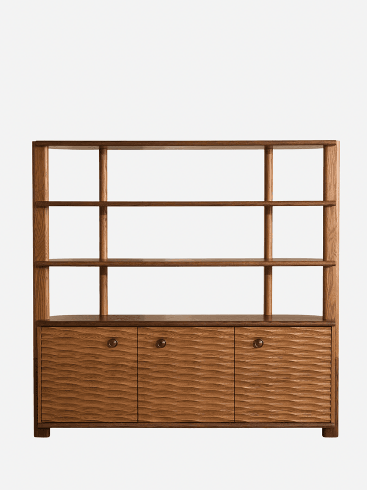 Image may contain: Furniture, Sideboard, Shelf, and Cabinet