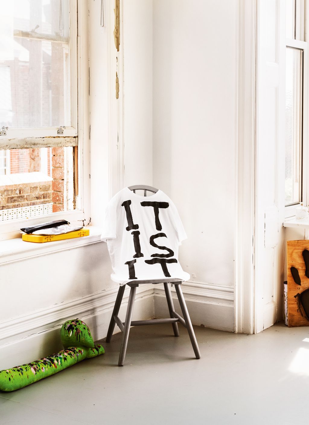 Image may contain Chair Furniture Window and Windowsill