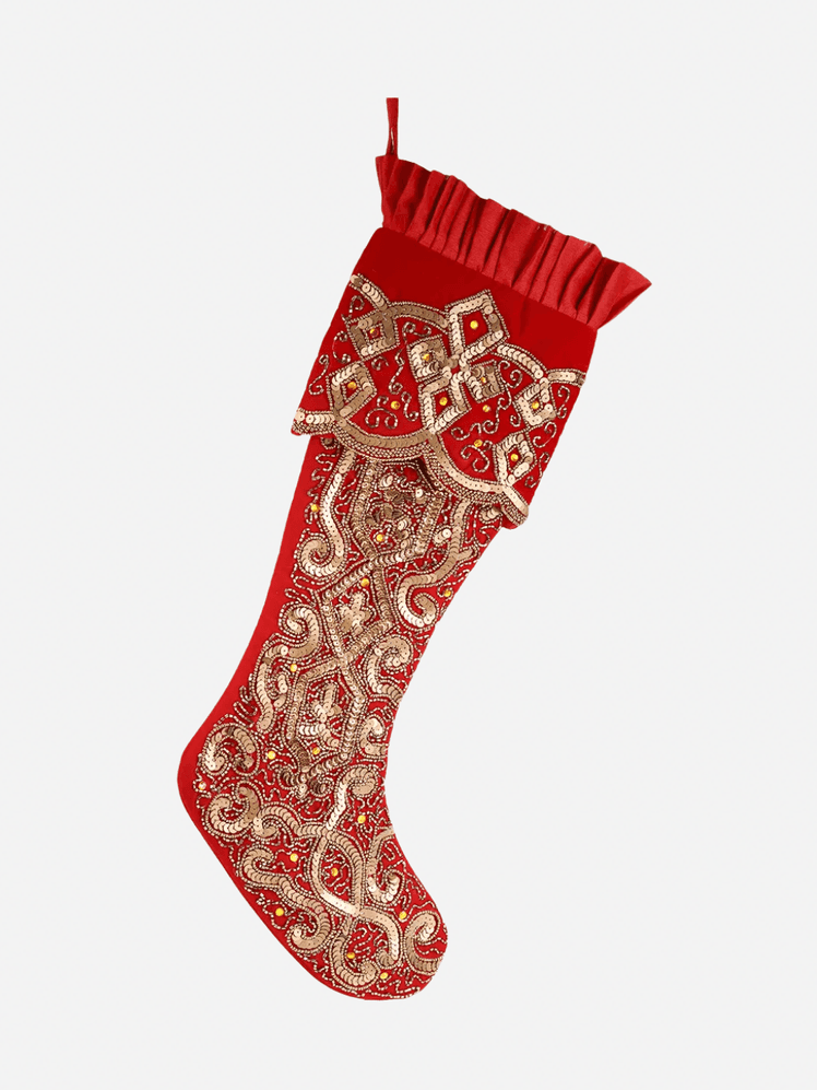 Image may contain: Clothing, Hosiery, Stocking, Christmas, Christmas Decorations, Festival, Christmas Stocking, and Gift