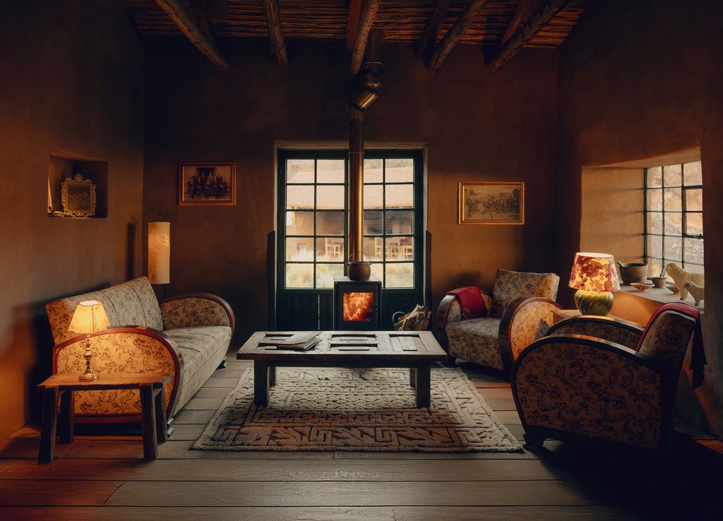 Image may contain Coffee Table Furniture Table Home Decor Couch Architecture Building Indoors Living Room and Room