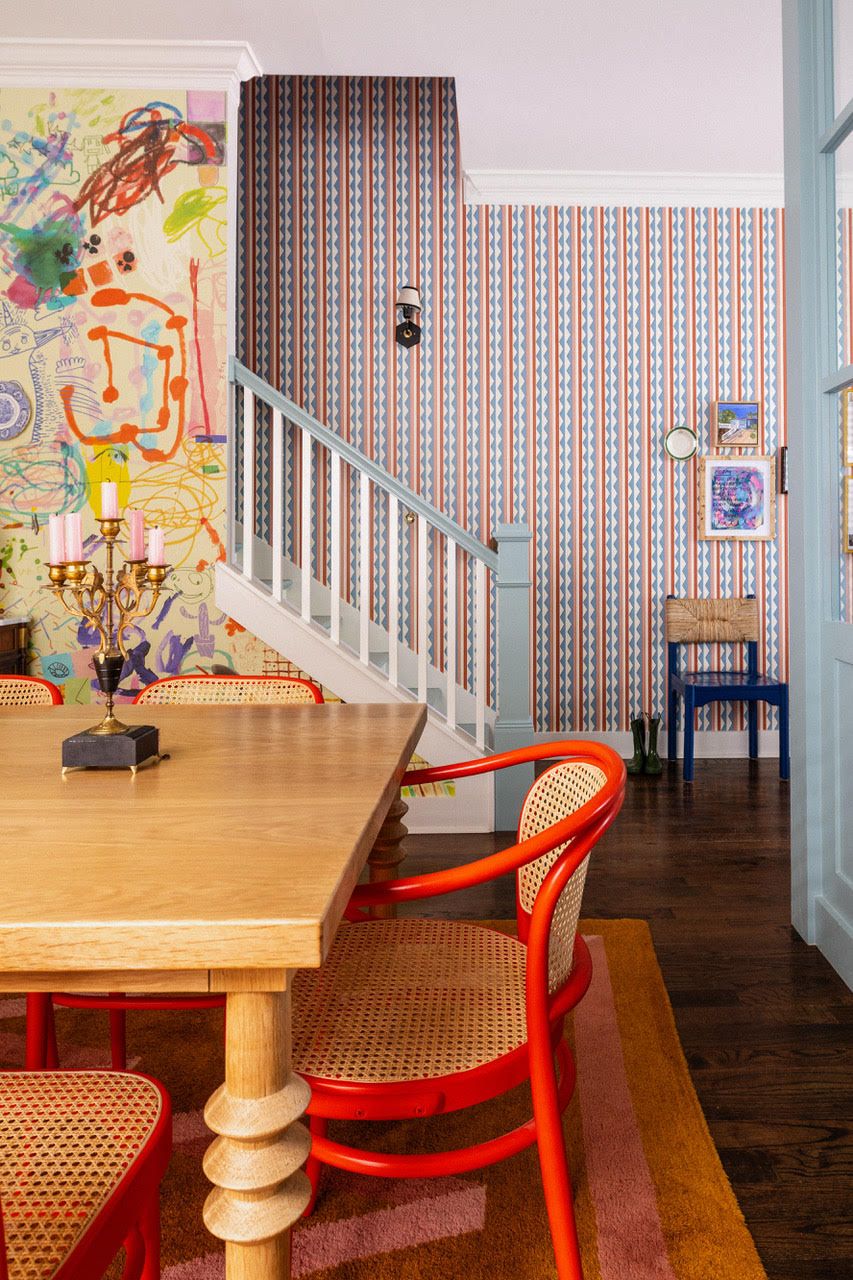 The dining room in a home in Nashville