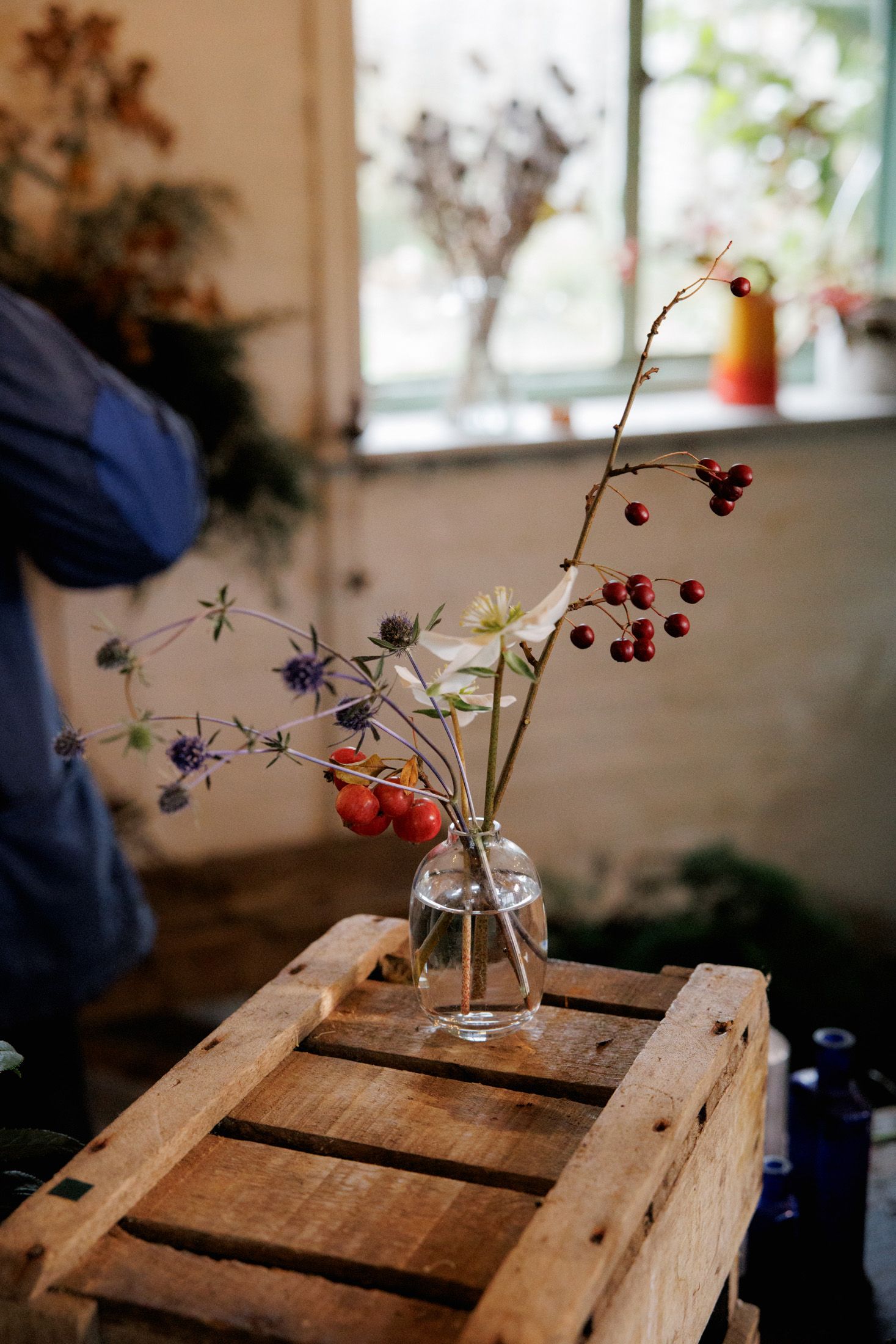 Image may contain Flower Flower Arrangement Plant Person Accessories Bag and Handbag