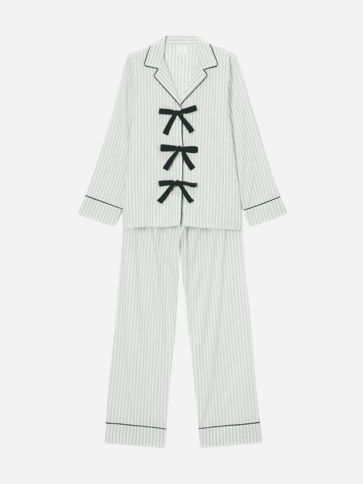 Image may contain: Clothing, Formal Wear, Suit, Pajamas, and Coat