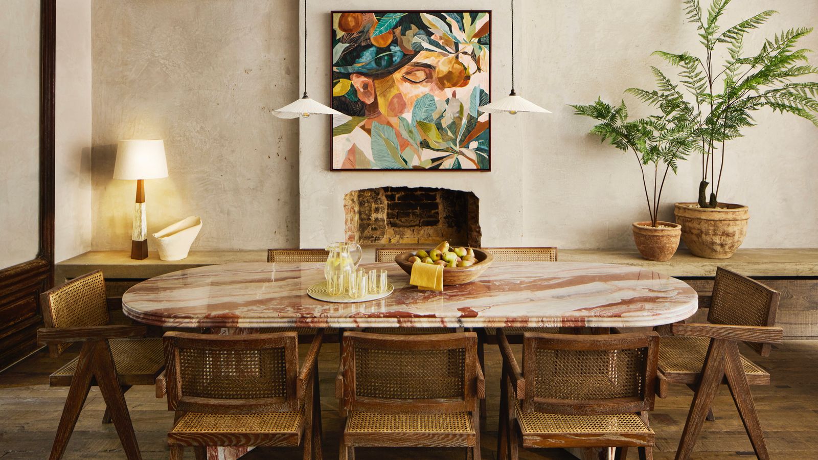 Image may contain Furniture Table Dining Table Architecture Building Dining Room Indoors Room and Interior Design